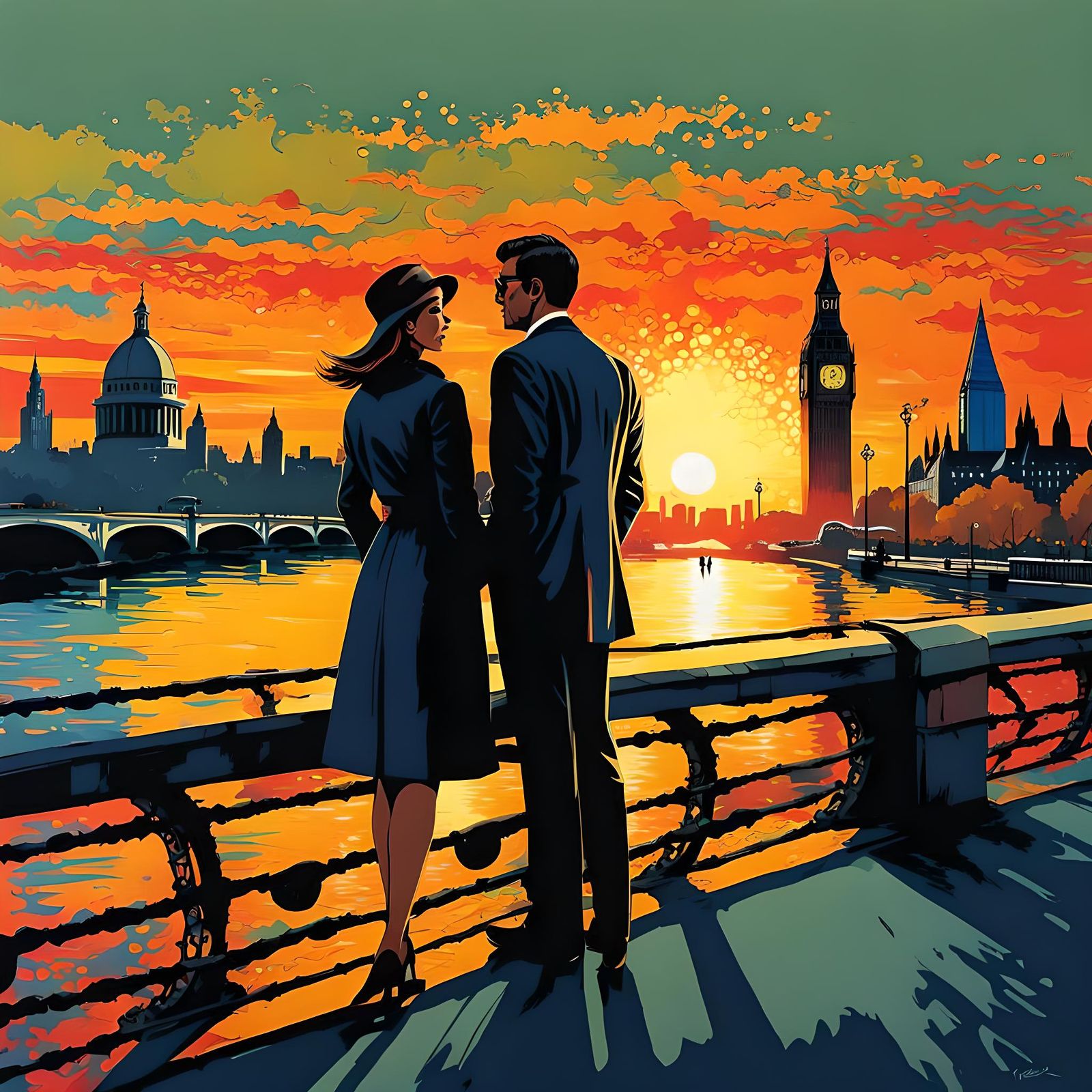 Waterloo Sunset  by @Just a Dabbler