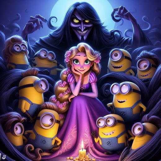 Rapunzel & Her Minions Dark Disney