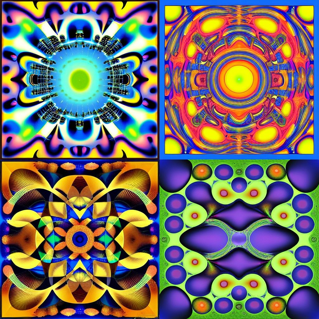 Circle squared / geometric abstract art, geometric meticulou...
