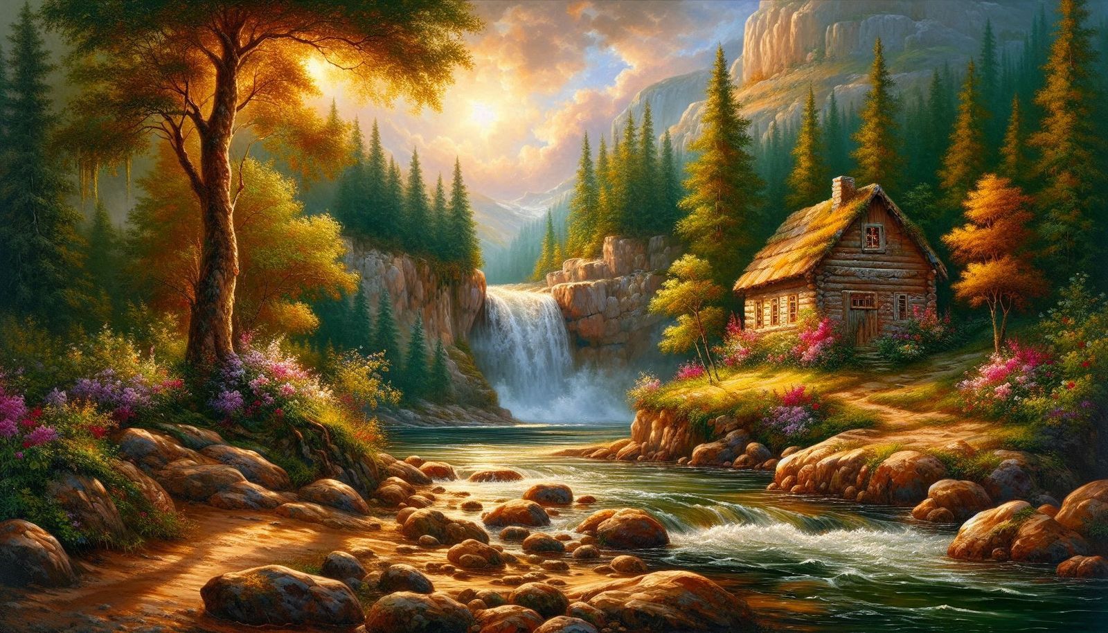 Landscape painting.