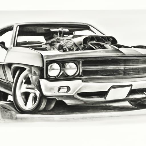 Muscle Car - Ai Generated Artwork - Nightcafe Creator