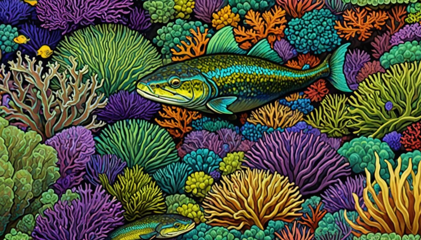 Ocean Fish in Coral