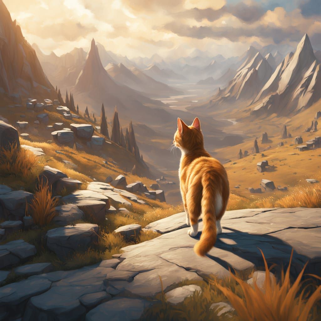 Little Kitty In A Big Land