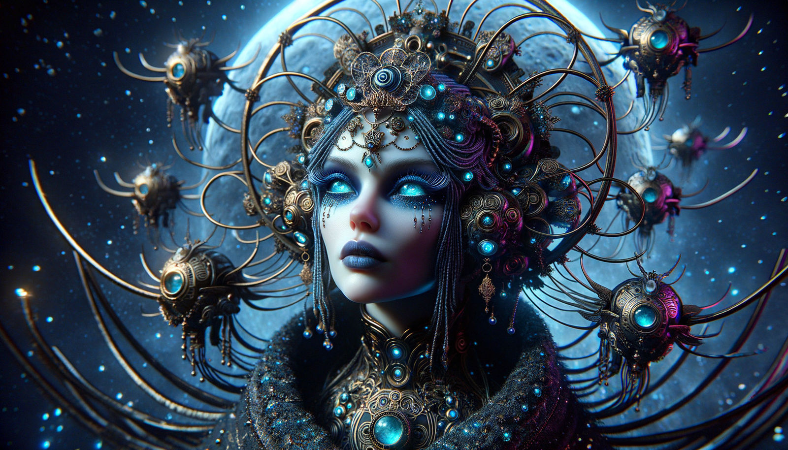 Melinda and her bronze drones