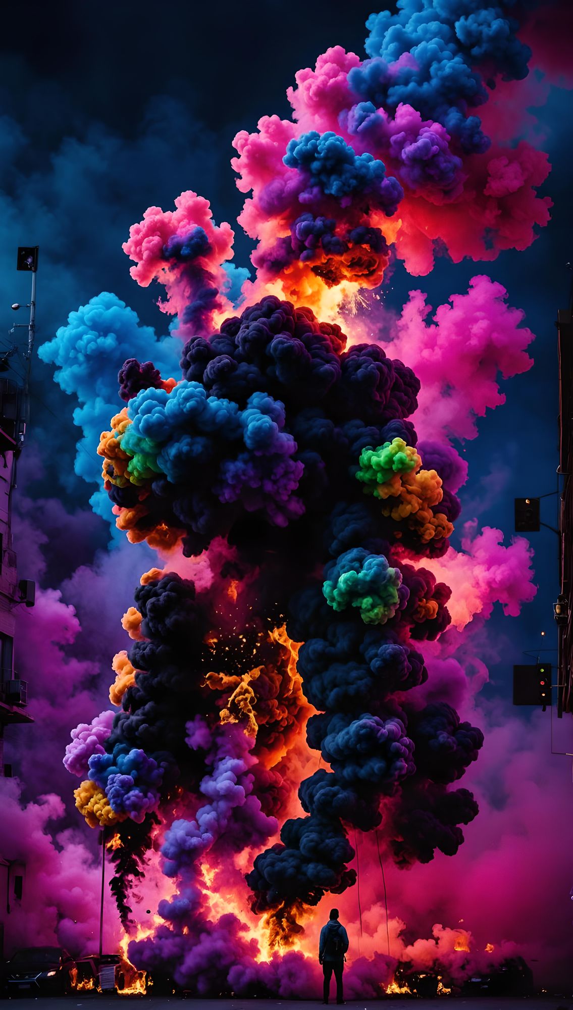 Smoke explosion 