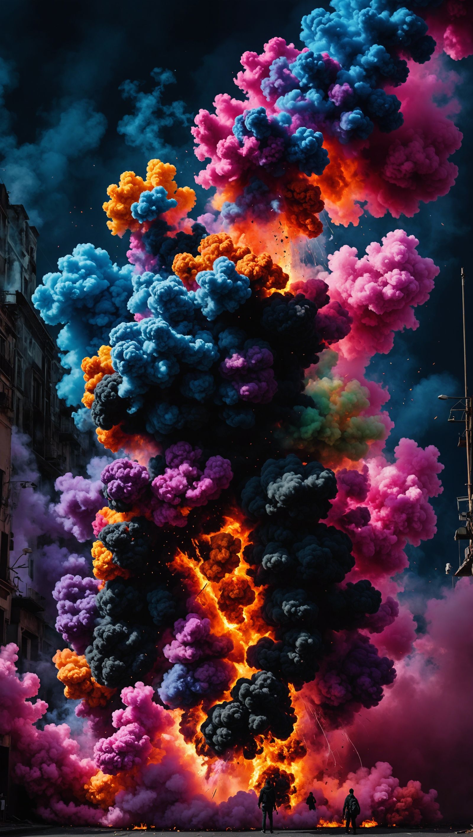 Smoke explosion