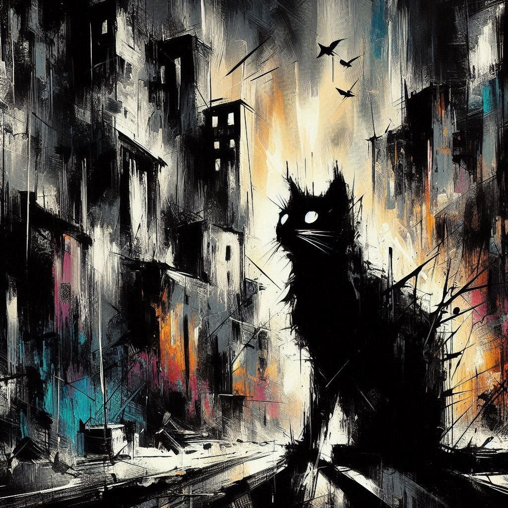 Cat in the city