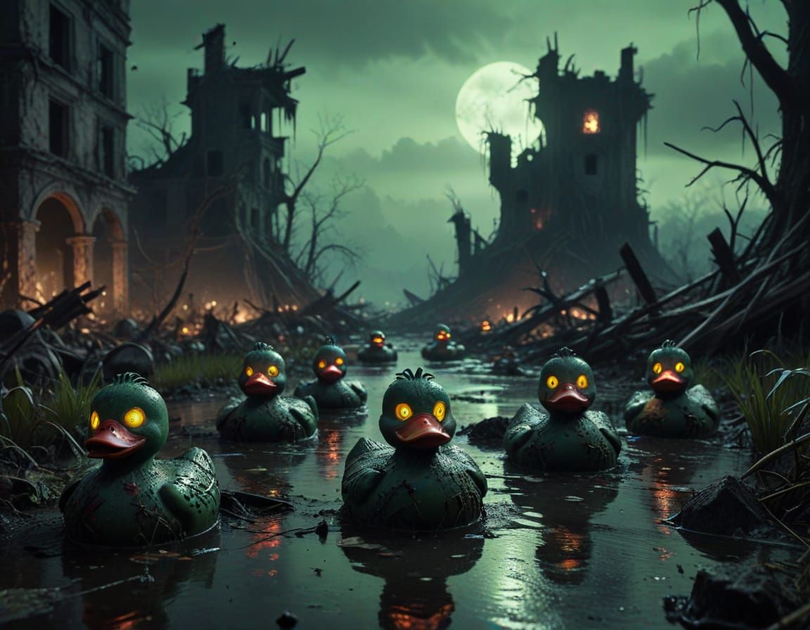 Rubber Duck Zombie Apocalypse  by @Forest Studios