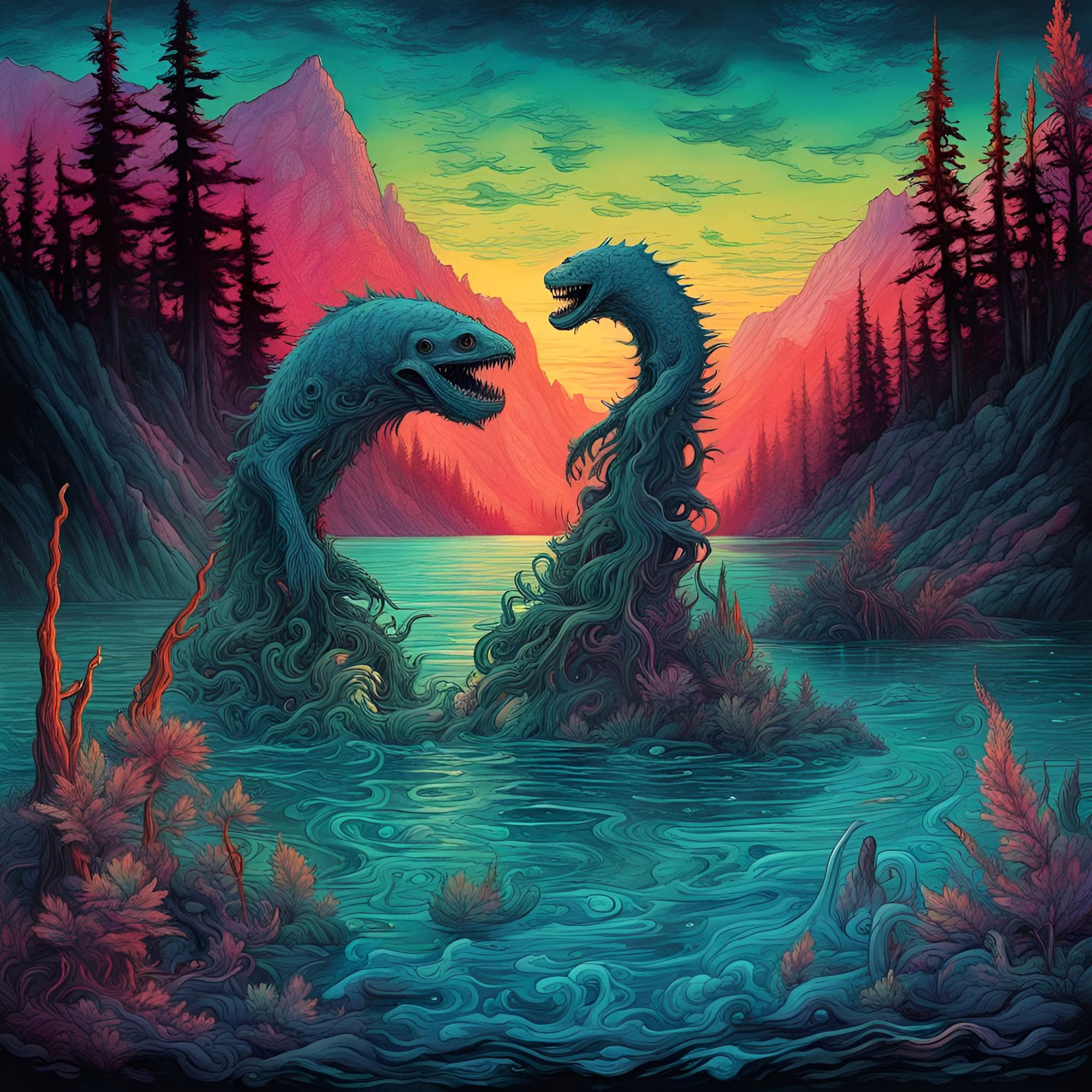 Lake Baikal Monsters Russia AI Generated Artwork NightCafe Creator   TTTRLjRa4ICshSSWyBtp  1  Y29oi 2x 