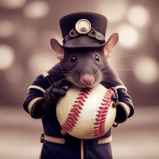 Ace Pitcher for the Steampunk Rats  by @PS