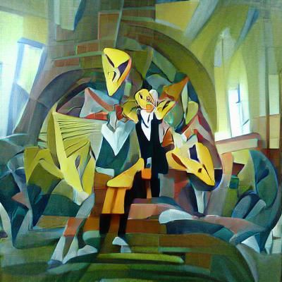 Skelmanthorpe Male Voice Choir concert with velociraptor