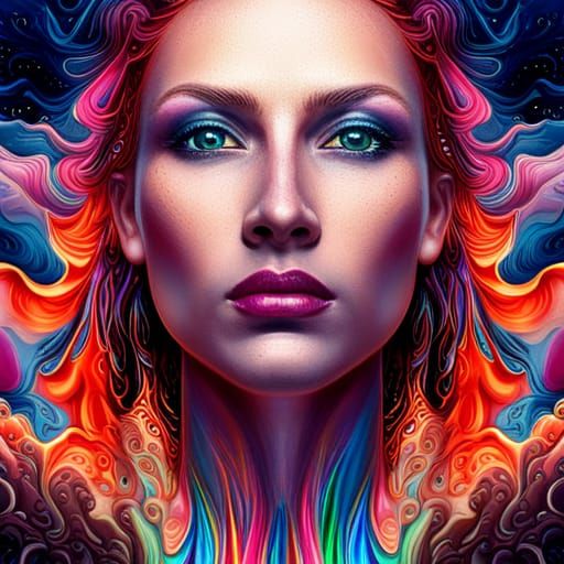 Abstract portrait - AI Generated Artwork - NightCafe Creator