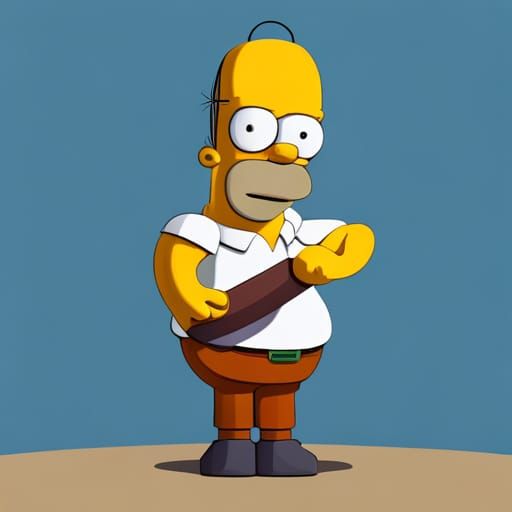 homer simpson pixel art