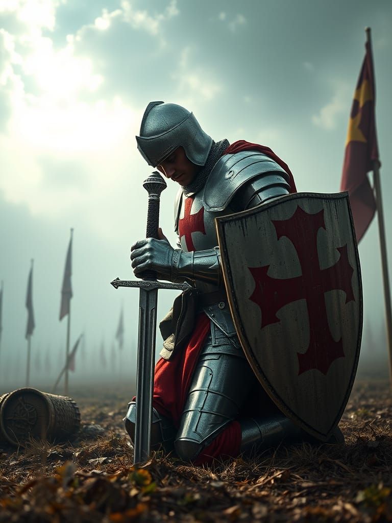 Kneeling for the noble  by @Elizabeth Rhoads