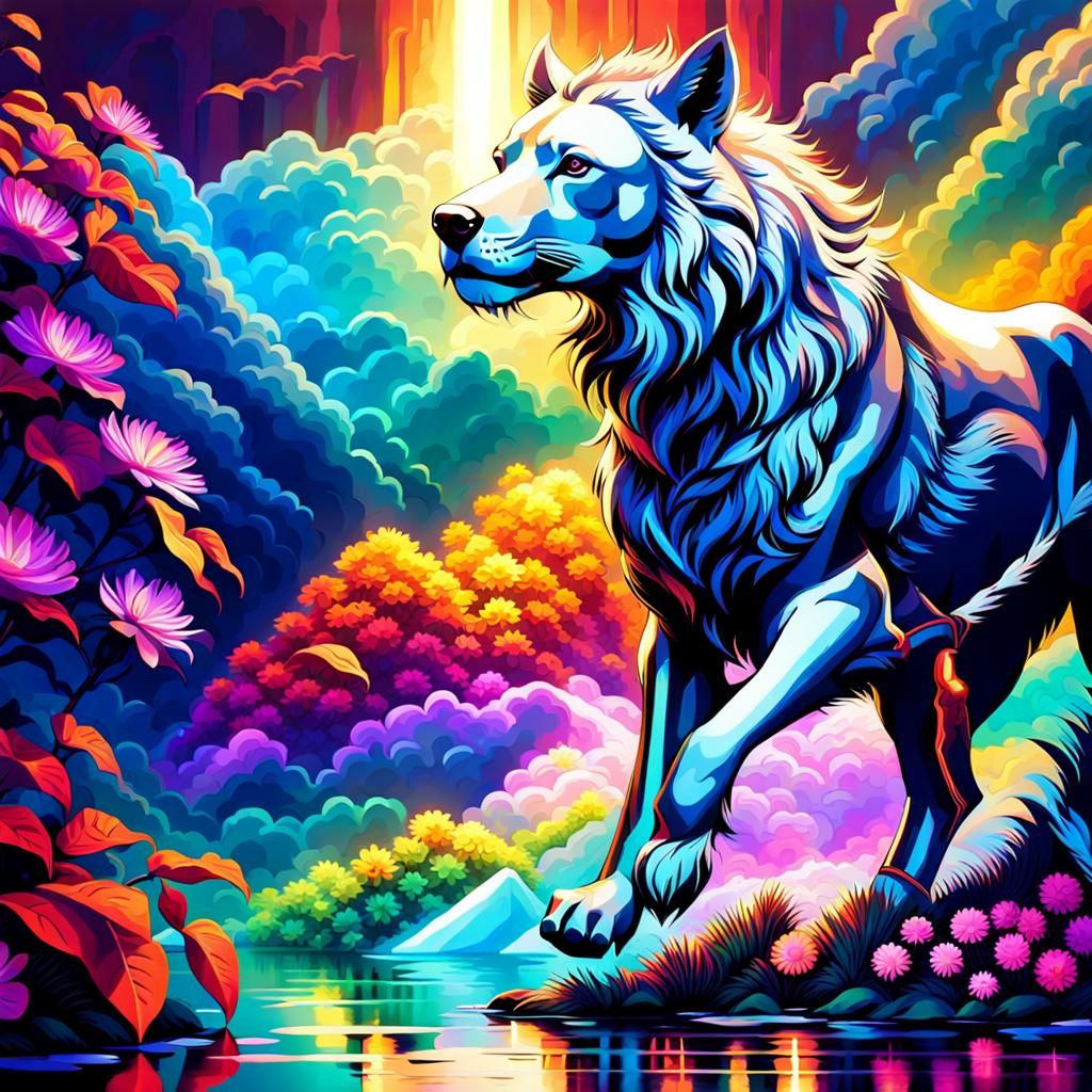 Lionwolf - AI Generated Artwork - NightCafe Creator