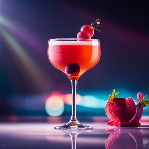 The mesmerizing cocktail, a sensory delight, Crafted with artistry ...