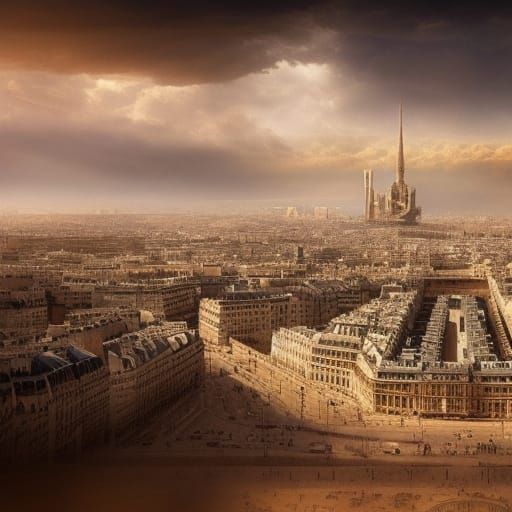 Paris city In the desert