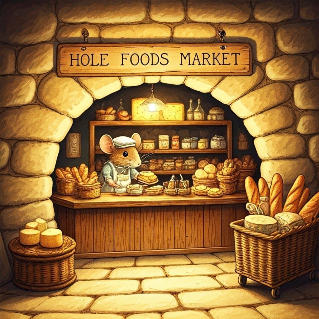 Commerce in an alternate world.......or mice gotta eat, too.  by @Jakob Darkening