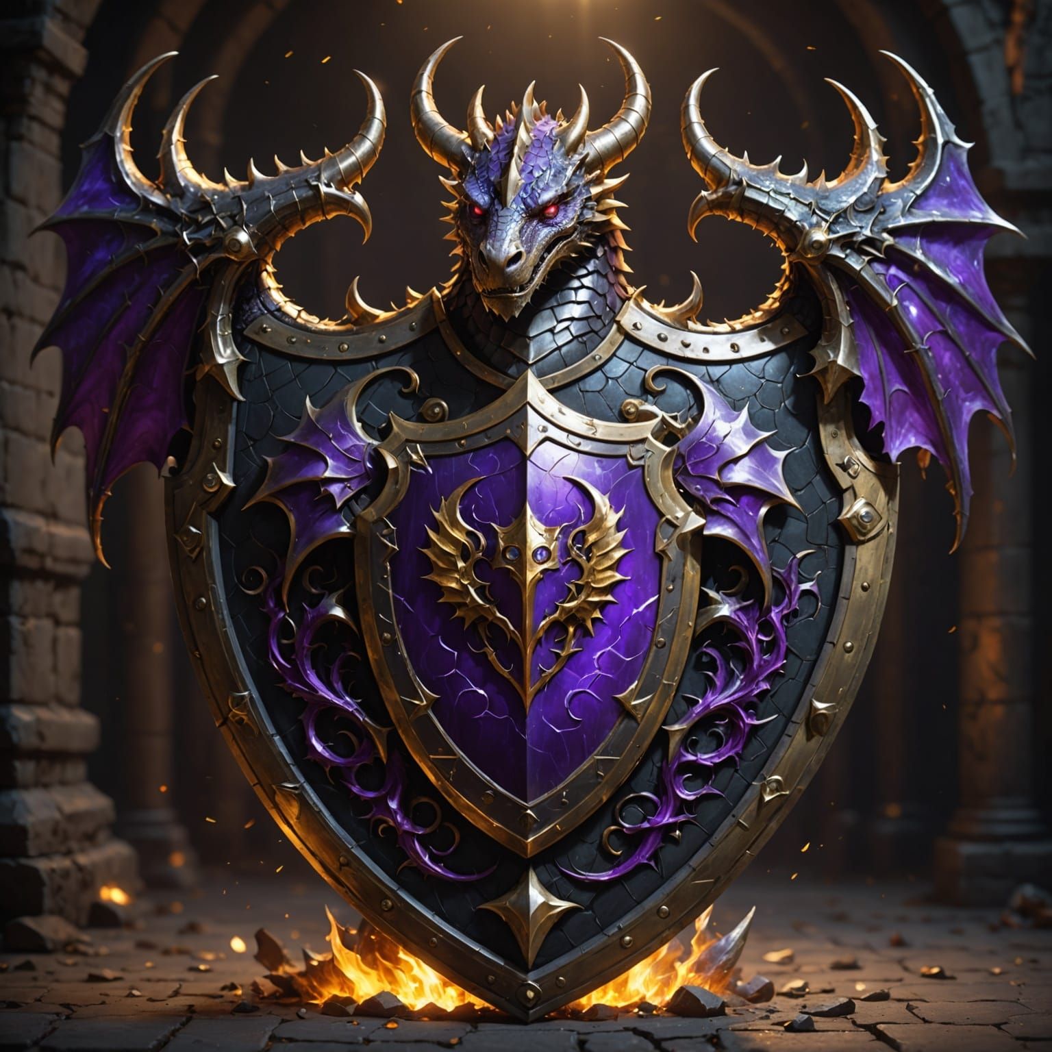 Dragon Shield  by @AmyLuPotter