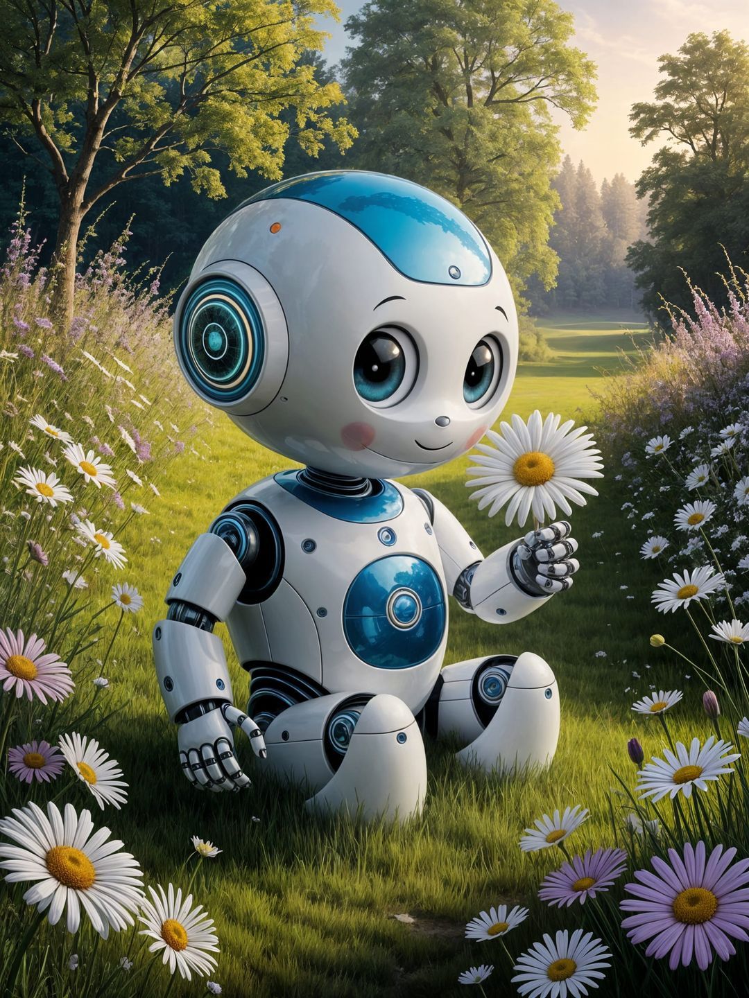 Smelling the flowers