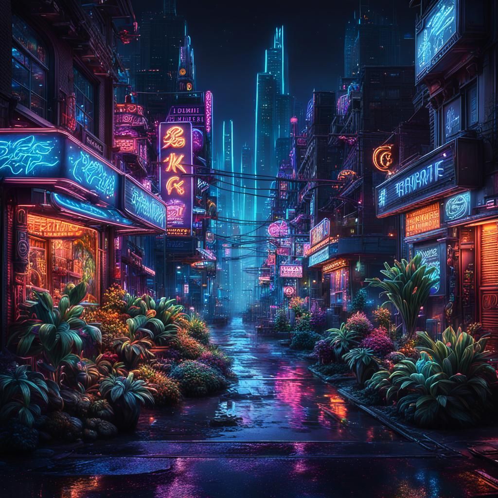Neon City  by @Ned Carlyle