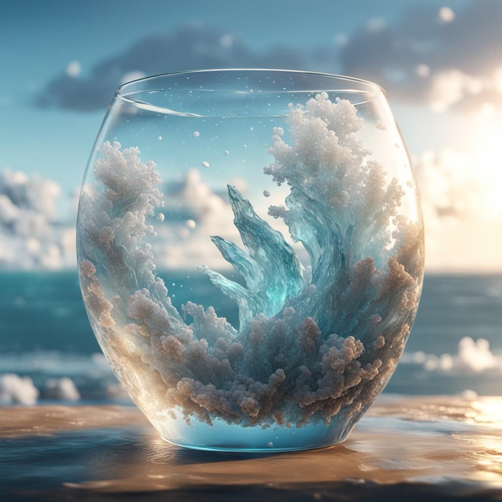 sea in a glass  by @FunHawaiiLover