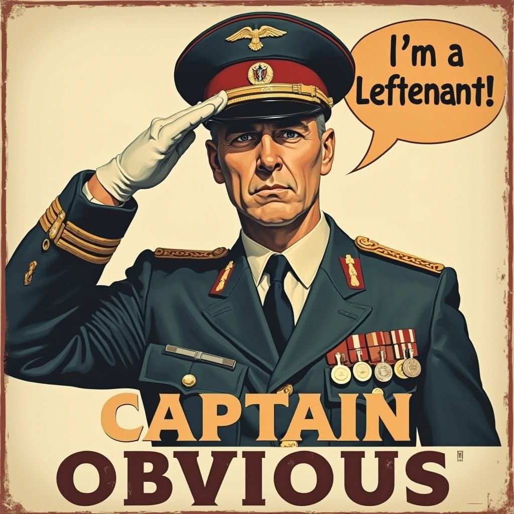 Yeah...took some shrapnel to the head...