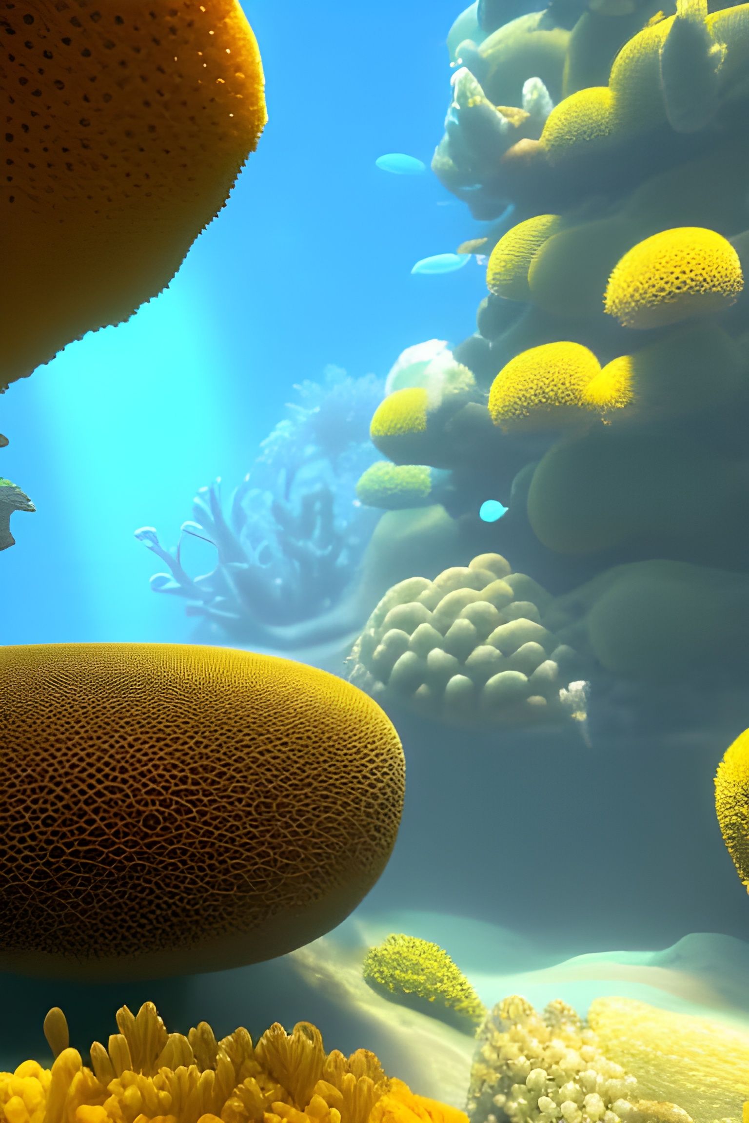 Sea Sponges - AI Generated Artwork - NightCafe Creator