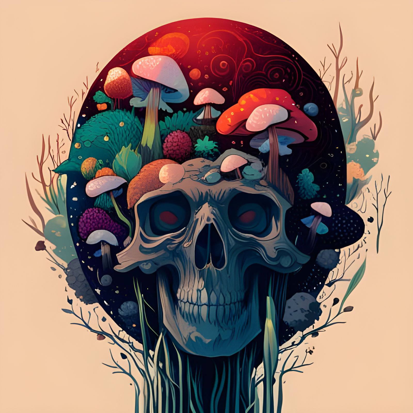 Skull Art - AI Generated Artwork - NightCafe Creator