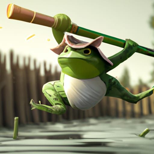 leaping to battle