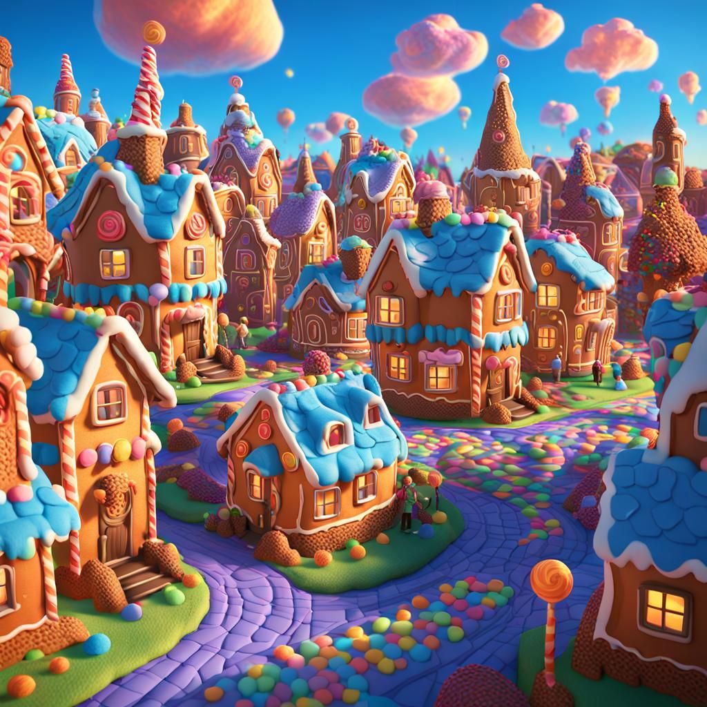 Whimsical Village of Waffles