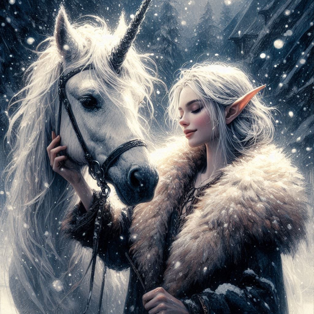 "Where Snowflakes Dance in a World of Wonder"