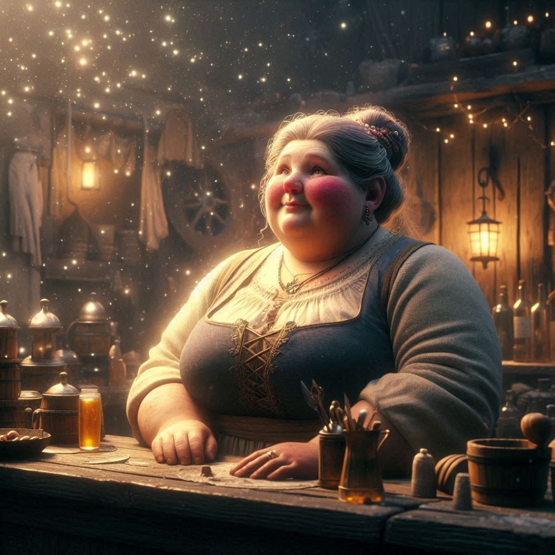 Rosy Honeybee, Owner of The Rusty Tankard Tavern