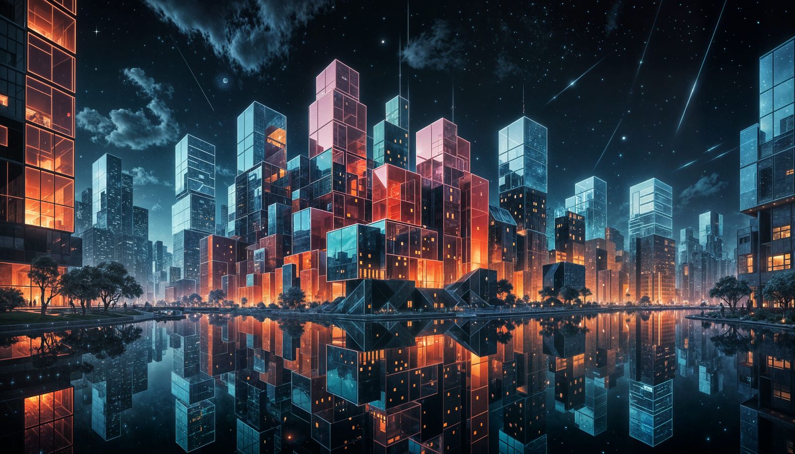 the square city of 2075  by @rkspacez