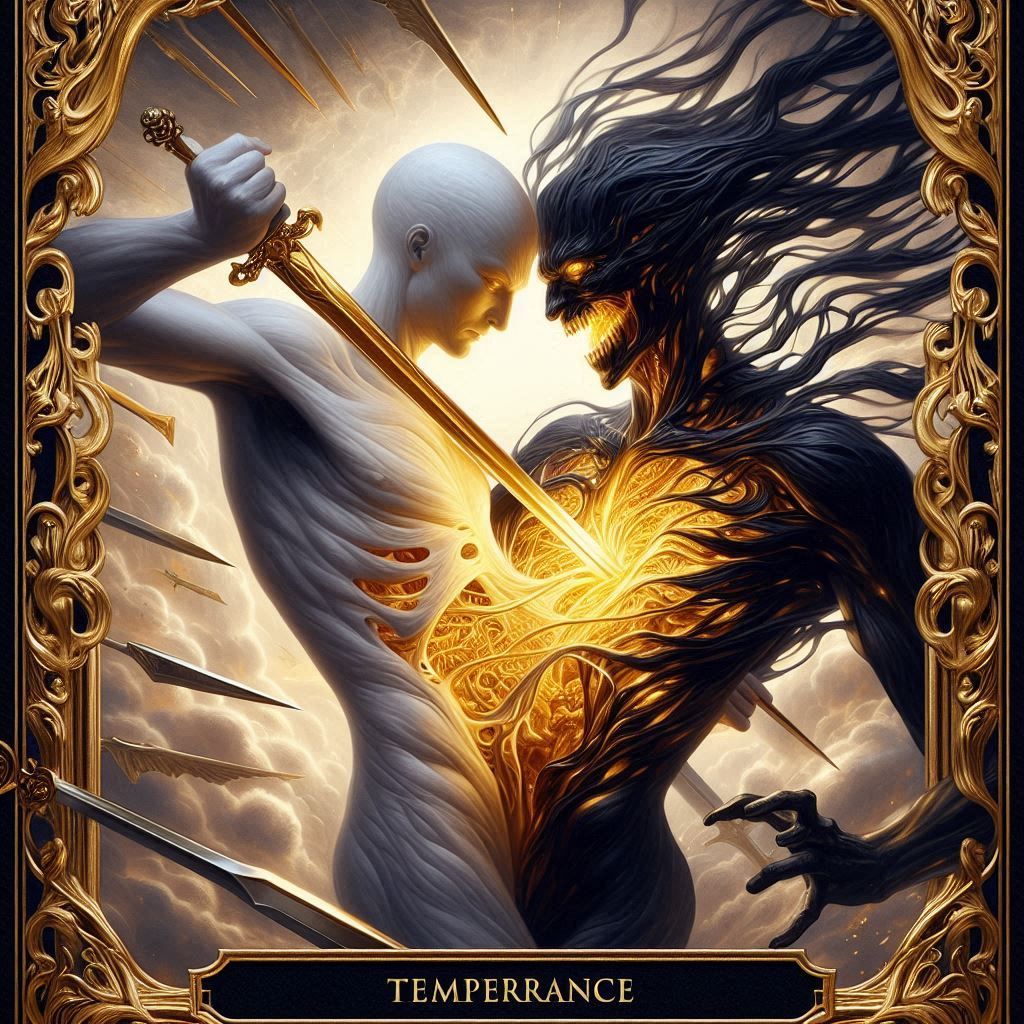 Temperance Tarot Card, Getting rid of my darkness