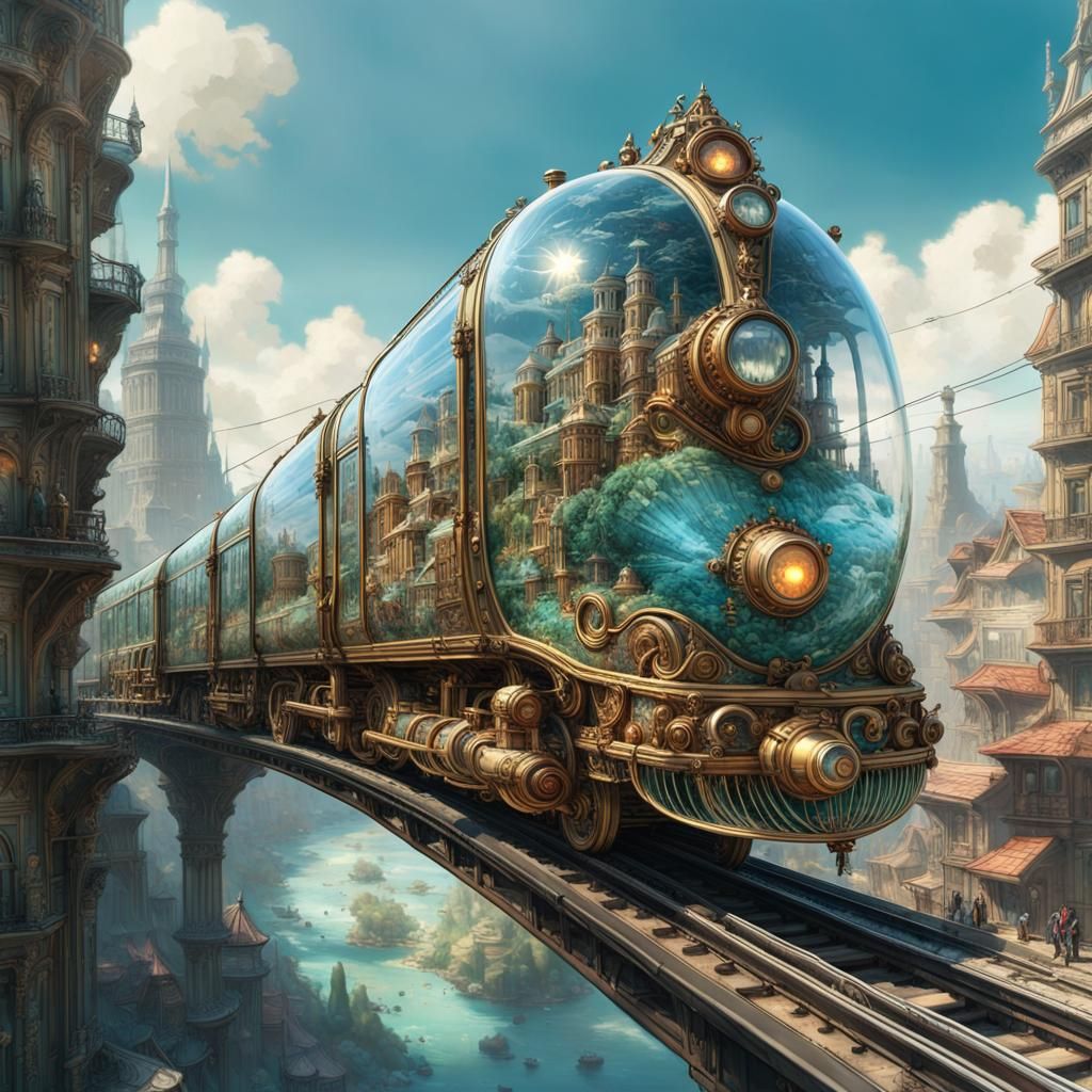 Glass train😊  by @Flidias Foltchain