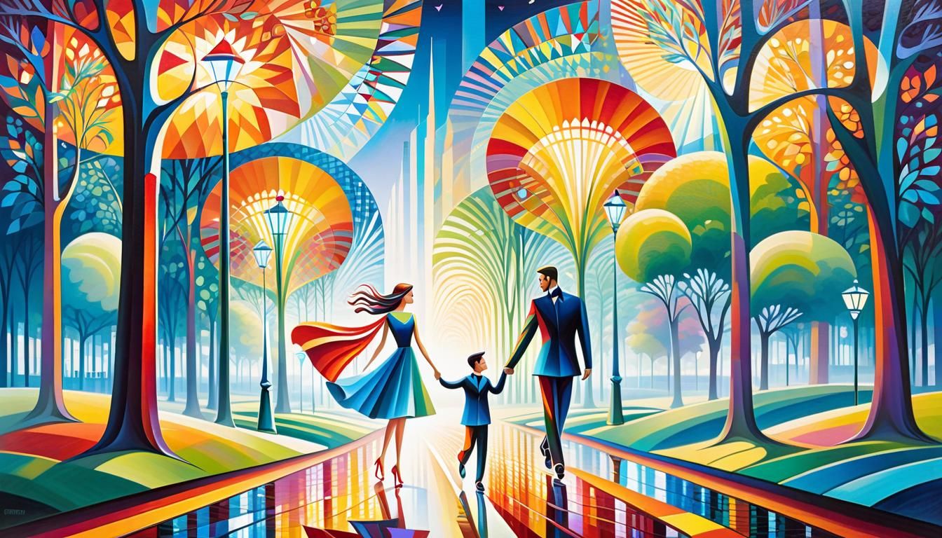 Family in the park