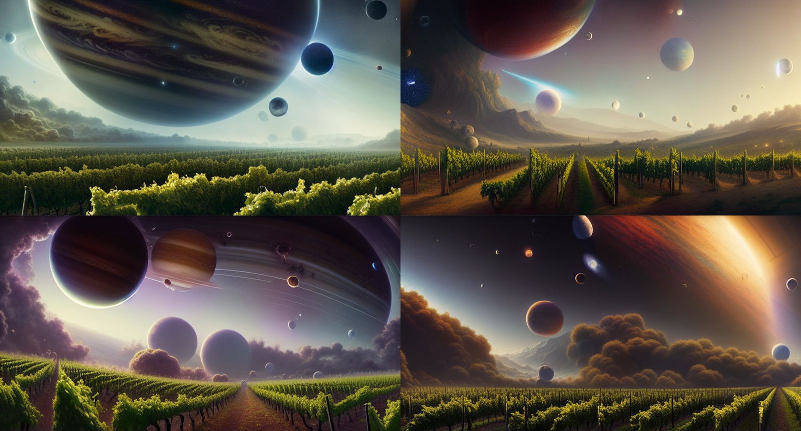 Vineyard orbiting a gas giant