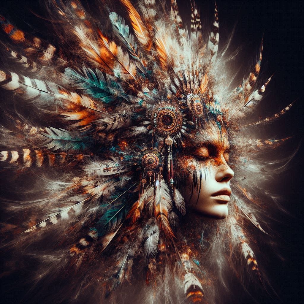 double exposure beautiful fantasy portrait landscape..