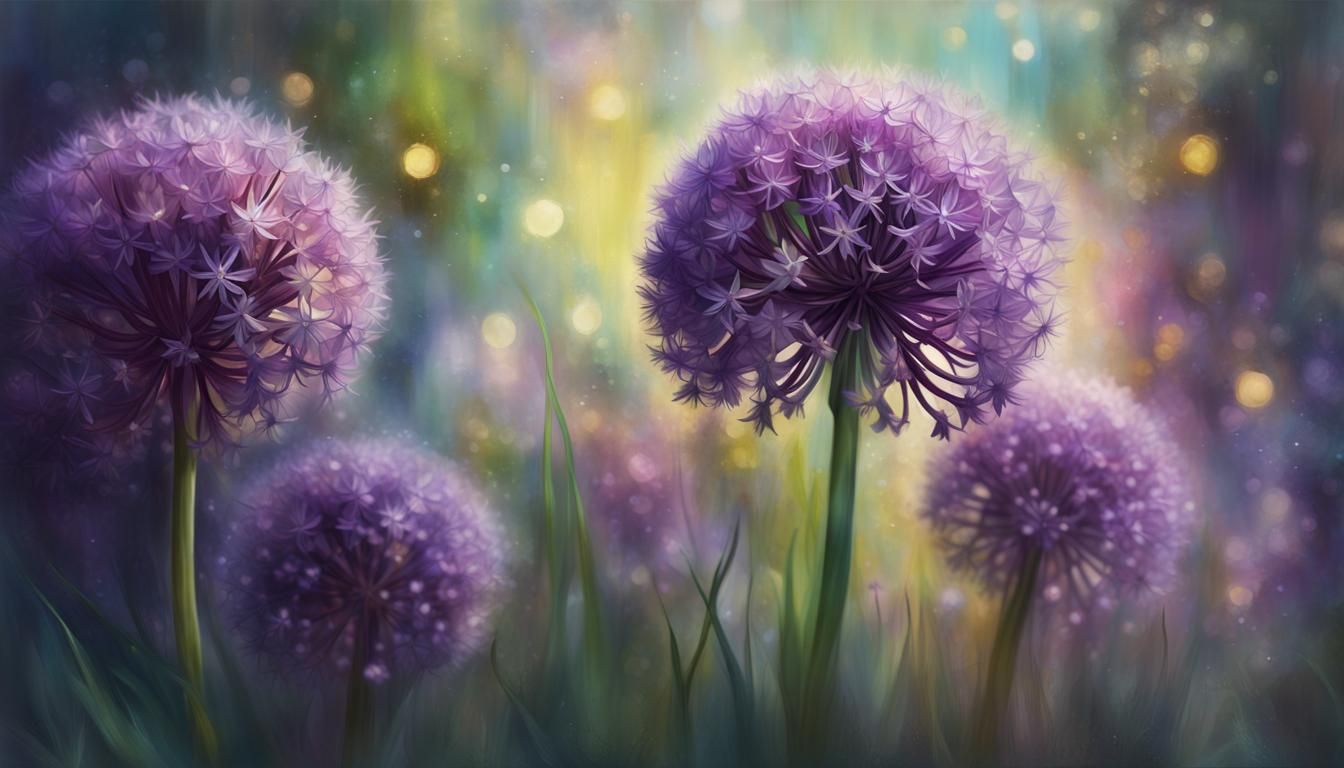 Allium flowers