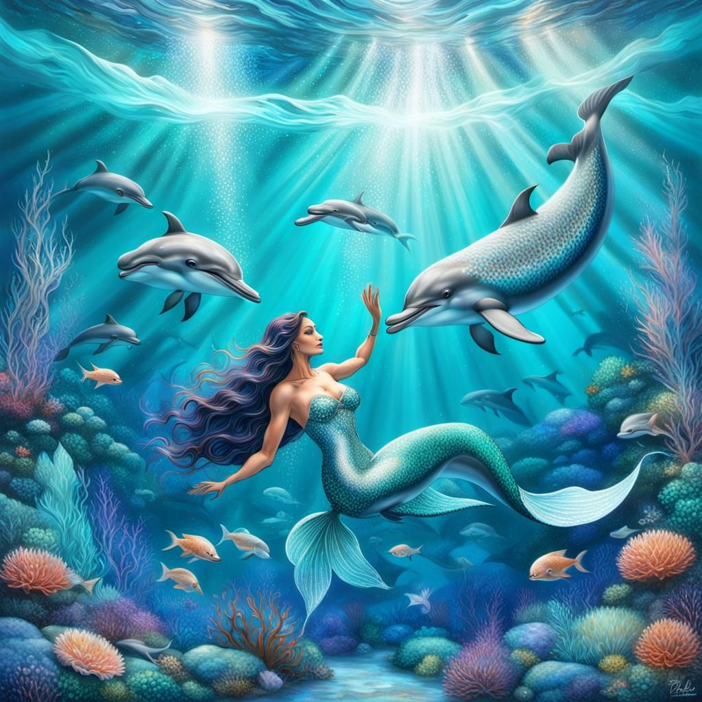 Dolphin - AI Generated Artwork - NightCafe Creator