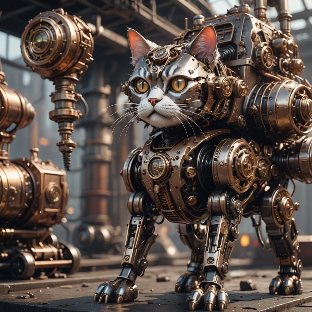 Steampunk cat