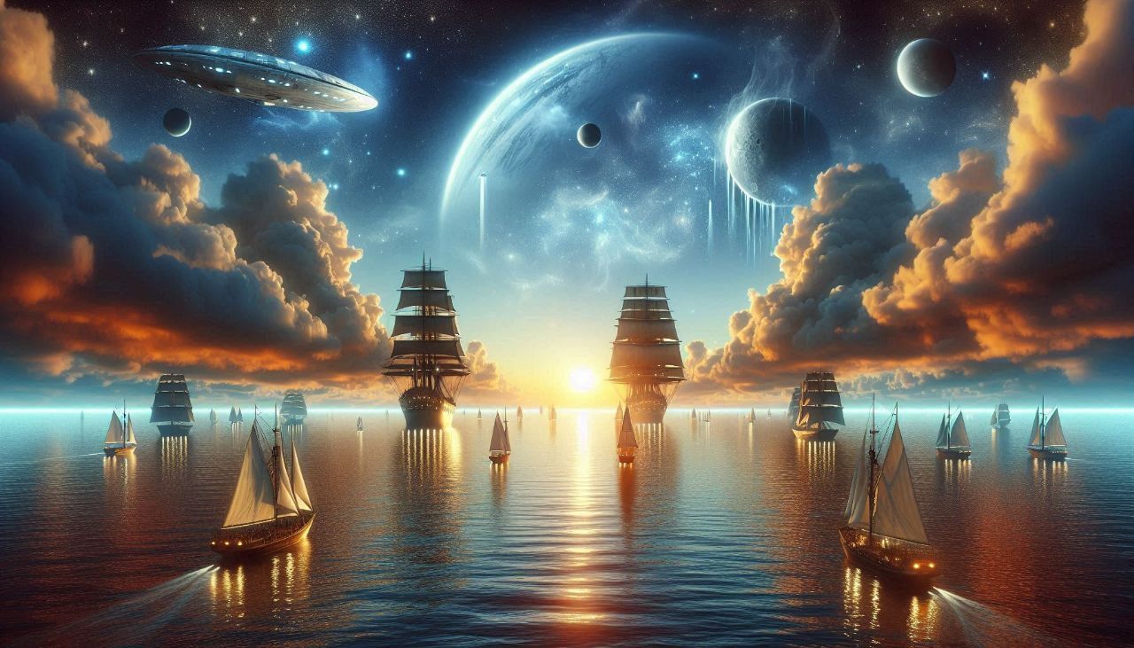 Попытка 4 высадки инопланетян на море.