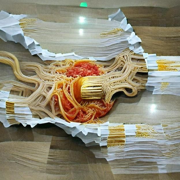 Spaghetti made of paper