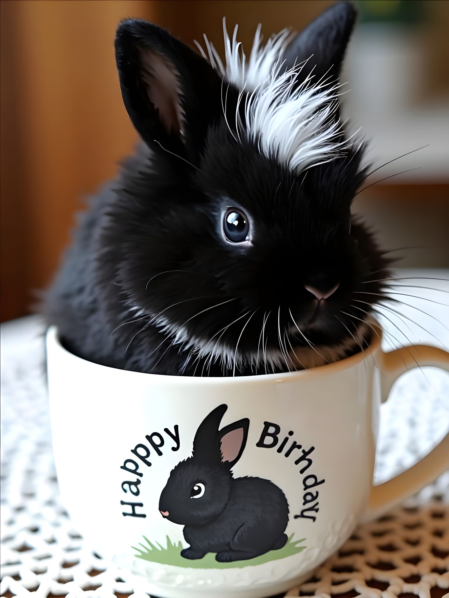 Baby Bunny Lola wishes you a Hoppy Birthday