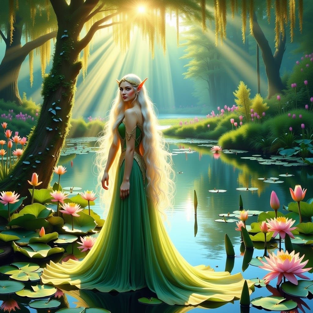 <lora:Elf Style Flux:1.0> 