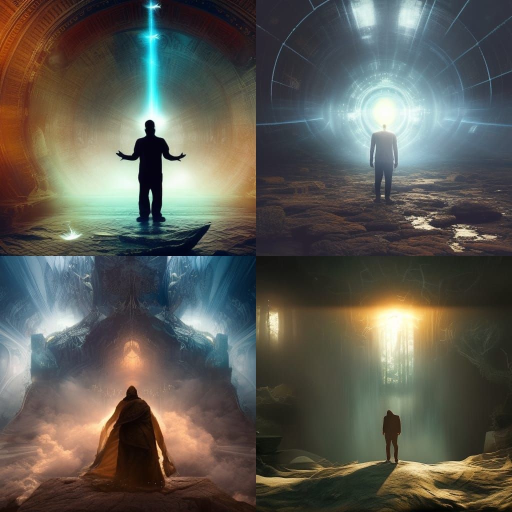 guy with aura around him
