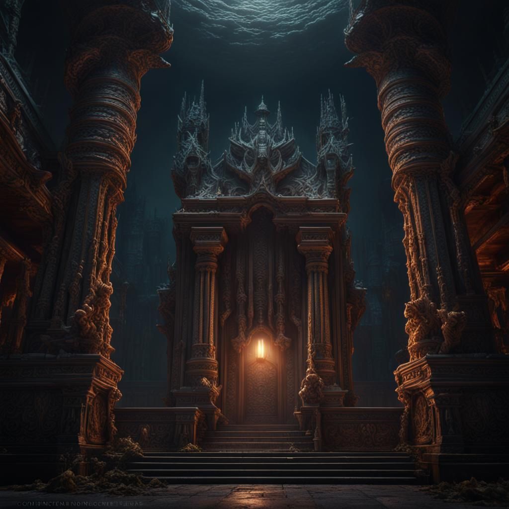 Hands clasping temple, screaming in fear of what lurks in th...
