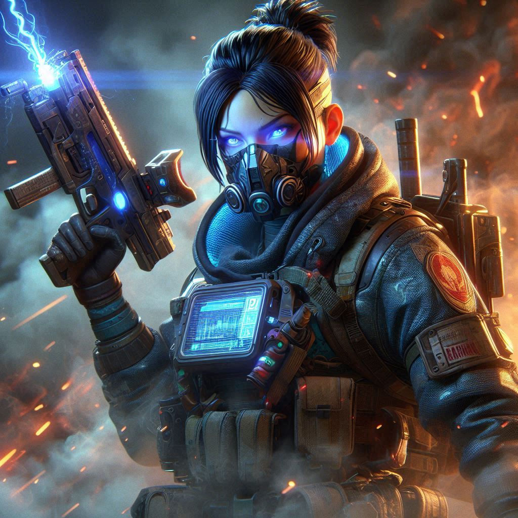 Rampart female  from Apex legends