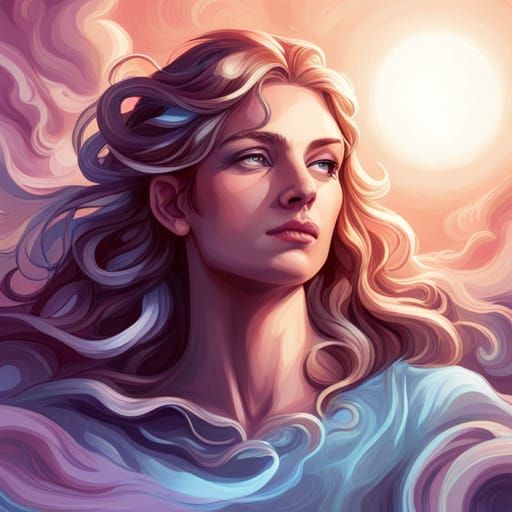 Divine Goddess of the Clouds - AI Generated Artwork - NightCafe Creator